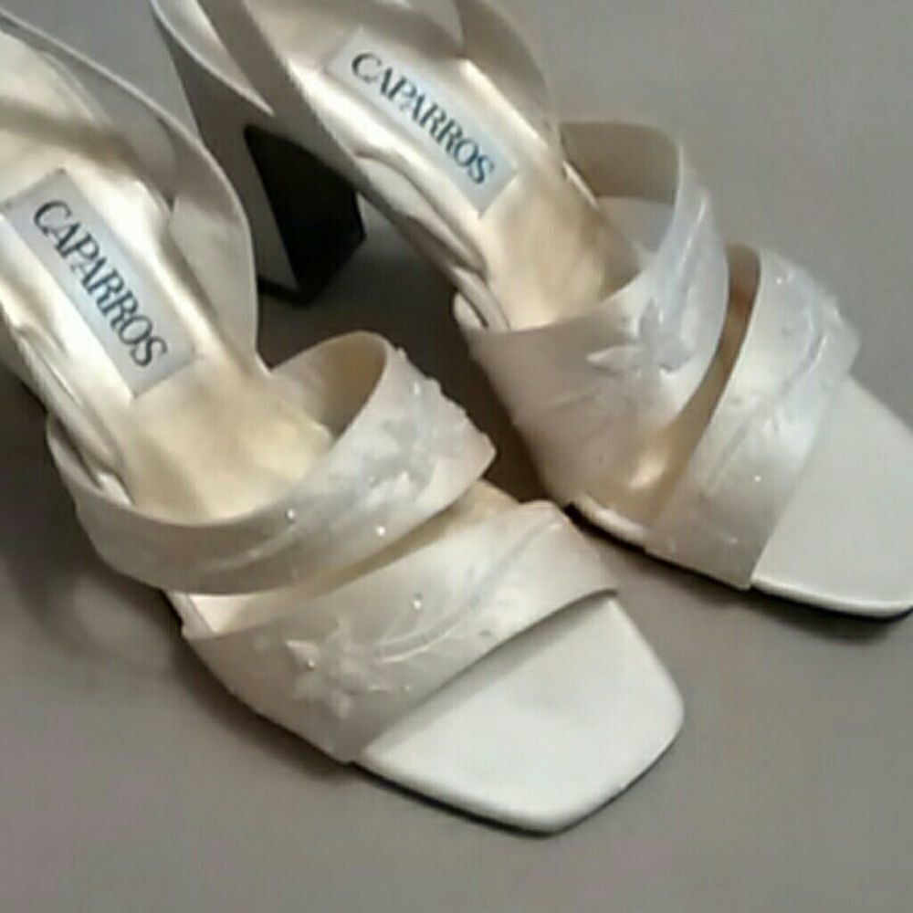 Caparros Embroidered Satin Shoes